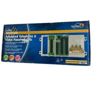Leviton 47606-AHT Advanced Telephone & Video Panel 2 GHz Structured Media